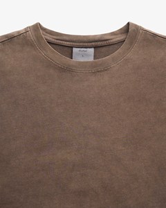 Camiseta de Algodón 100% con Lavado Ácido, Hombros Caídos, Corte Holgado y Recto, Estilo Urbano, Personalizable con Logotipo - Product Image 3