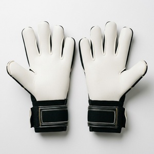 White And Blue Football Goalkeeper Gloves <b>Full</b> Finger Non <b>Slip</b> Breathable Adjustable Wrist Strap Unisex Sports Glove - Product Image 4