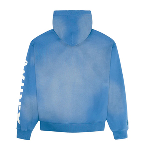 Sudadera con capucha personalizada, lavada y desgastada, con cremallera completa, 100% algodón polar, estilo vintage, con logotipo bordado, OEM - Product Image 3