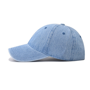 Baseball Trucker <b>Cap</b> Foam Denim Adjustable Breathable <b>Waterproof</b> Distressed Unisex Low MOQ High Quality Denim <b>Cap</b> - Product Image 4