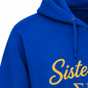 เสื้อฮู้ดมหาวิทยาลัยสำหรับผู้หญิง Sigma Gamma Rho สีน้ำเงินรอยัล ลายกราฟิก กลุ่มพี่น้องนักศึกษากรีก เสื้อสเวตเชิ้ตแบบสวมหัว สั่งทำได้ สไตล์ลำลองสำหรับวิทยาลัยและสตรีทแฟชั่น - Product Image 3