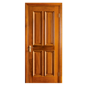 Puerta Interior de Madera Sólida con Panel Moldeado, Superficie Acabada, Apertura Manual para Dormitorio GA-08S - Product Image 5