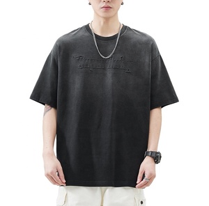 High Quality Blank Boxy Oversized T-shirts Streetwear Clothes <b>Men's</b> T-shirt logo Graphic Custom t Shirt <b>for</b> <b>Men</b> - Product Image 5