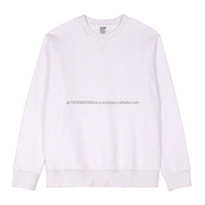 Logotipo personalizado 100% algodón 350gsm French Terry cuello redondo Color sólido funcional V-notch - Product Image 5