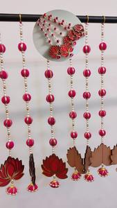 Guirnalda de Cuentas de Loto Hecha a Mano, Ecológica, Duradera, Ligera, de 3.5 Pies de Largo, Ajustable, para Decoración del Hogar, Exteriores, Bodas y Eventos - Product Image 2