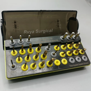 Juego de 29 Piezas de Fresas para Implantes Dentales Quirúrgicos, Osseodensificación, Pernos Paralelos, Levantamiento de Seno Maxilar, Injerto Óseo Manual - Product Image 1