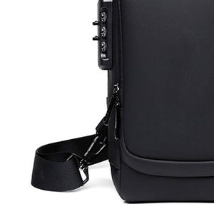 Hot Sale Made in Pakistan Customizable Leather Chest Bag with Solar Panel & Anti-Theft Zipper Closure Lightweight - Product Image 2