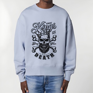 Sudadera Royal Skull Crown Legacy Streetwear, Estilo Gráfico Premium, Uso Diario, Tela de Alta Calidad, Corte Moderno - Product Image 3