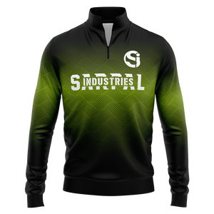 Sudadera de Algodón para Hombre, Corte Regular, con Cierre de 1/4, Logotipo Frontal Personalizado, Sublimado y Bordado, Cuello Alto, Absorbente de Sudor - Product Image 1