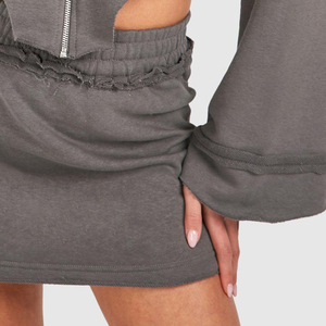 Conjunto de 2 Piezas para Mujer, Estilo Casual, Tendencia 2026, Precio Razonable, Producto de la Mejor Calidad, Sudadera con Capucha y Falda - Product Image 4