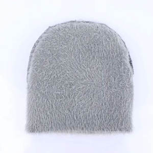 Gorro de mohair personalizado, gorros de invierno, gorro de piel de visón, gorro de mohair para damas, gorro de invierno de piel sintética de visón. - Product Image 5
