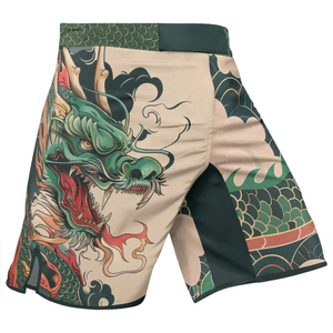 Men MMA Shorts Sublimation Printed <b>Dragon</b> Design Quick Dry 100 Polyester Regular Fit Adult Mixed Martial <b>Arts</b> Training Wear - Product Image 1