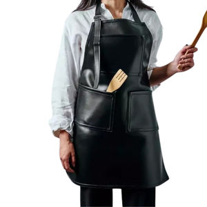 Delantal de Chef de Cuero Hecho a Mano con Correa Ajustable, Delantal de Cocina Profesional de Cuero de Primera Calidad para Protección en la Cocina - Product Image 4