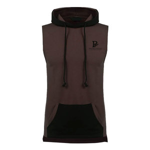 Wholesale Solid Winter Breathable Fabric <b>Men</b> <b>Sleeveless</b> Hoodies Custom Design Low Price - Product Image 1