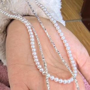 Perla de Agua Dulce, Cuentas de Perlas para Bebé, Casi Perfectamente Perforadas, Material Semiterminado, Cuentas Sueltas Pequeñas Tipo Bombilla, Cuentas Desnudas para DIY - Product Image 4