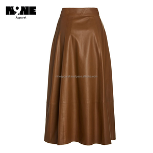 Jupe en jean et cuir pour femme adulte, hiver, ornée de plumes et de perles, grande taille, longueur cheville, motif dessin animé, style japonais, écologique - Product Image 3