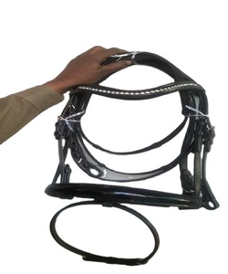 Horse Riding Equipment Leather Bridle <b>Reins</b> at Wholesale Price Equestrian Anatomic Head Collar Best Seller Manufacturer Kanpur - Product Image 1