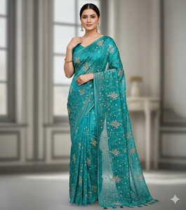 Tela para bordado espacial, puntadas en solitario, buscando belleza en los espacios transpirables, bordado espacial premium. - Product Image 6