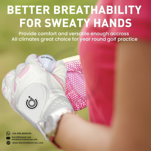 Gants de golf sportifs de haute qualité DISTIL INDUSTRIES, fabriqués sur mesure en cuir Cabretta, respirants, légers, résistants aux intempéries, avec grip imperméable. - Product Image 3