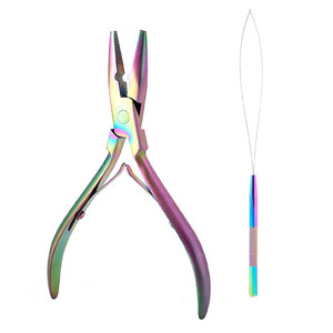 Hair <b>Extension</b> Pliers Durable Stainless Steel Tool For Hair <b>Extension</b> Installation And Bead Adjustment - Product Image 4