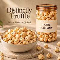 Makhana Rasa Truffle Gourmet |   Kacang Fox Panggang Renyah dalam Stoples, Label Pribadi, Grosir, Ekspor Massal, Pemasok Premium, Segar