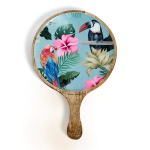 Hermosa Bandeja de Madera de Mango para Servir Pizza, Elegante Plato Redondo para Aperitivos, Decoración Natural para Servir, Organizador Multiusos y Regalo para Venta - Product Image 1