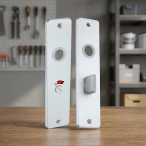 Placas de Puerta Modernas de Aluminio Ecológicas con Recortes Circulares e Interruptor de Palanca para Uso Residencial, Disponibles para Exportación - Product Image 6