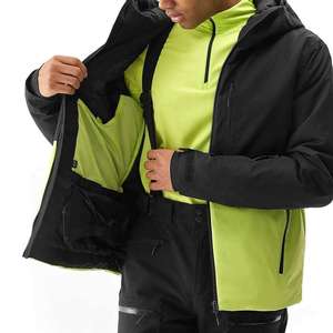 High Quality Men's <b>Waterproof</b> Windproof Thermal Ski Suit Neon Yellow Winter Outdoor Sports Snowboard Jacket and Pants Set - Product Image 2