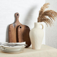Vase en céramique antique fait main, en terre cuite, accessoire de décoration artistique pour les étagères, les tables et les coins