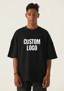 T-shirt à manches courtes pour homme avec logo personnalisé, col rond, coupe classique, imprimé, 100% coton jersey, vêtements décontractés, t-shirts élégants - Product Image 3