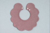 Bavoir unisexe JALBEBE pour bébé, en coton doux, simple couche, forme fleur, avec bouton-pression, écologique et antibactérien
