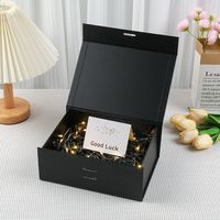 Boîte d'emballage rigide pliable à faible MOQ, conteneur en papier personnalisé imprimé pour vêtements, cadeaux, cosmétiques