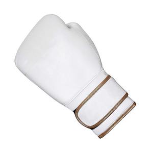Guantes de Boxeo Profesionales de Cuero PU para Hombre y Mujer, para Entrenamiento de Muay Thai, Sparring, Kickboxing, Golpeo de Saco, Color Blanco y Dorado, 12oz - Product Image 6