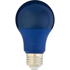 Lampadina LED A19 da 60 Watt (equivalente a 9W) a risparmio energetico, colore blu per feste, attacco E26 standard, non dimmerabile, durata 10.000 ore. - Product Image 2