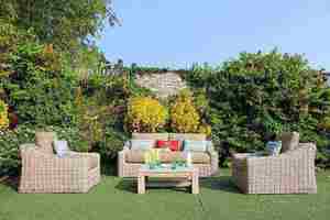 Ensemble de canapés de salon d'extérieur élégant ROSA RASF-218 pour les espaces de jardin - Product Image 3