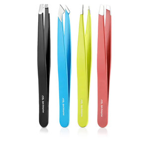 Eyebrow Tweezers Kit with Eco-Friendly Magnetic <b>Case</b> Precision Beauty <b>Tools</b> for Salon Professional Customizable Stainless Steel - Product Image 5