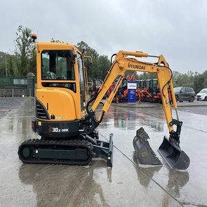 Mini-excavatrice sur chenilles Hyundai 60W d'occasion, moteur diesel 57 CV, équipement de construction, moteur, boîte de vitesses, pompe, garantie de 2 ans, à vendre - Product Image 1