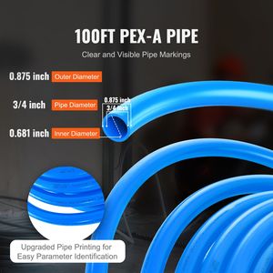 Tubo Flessibile in PE-XA da 100 Piedi 3/4 Pollici per Linee Acqua Calda/Fredda, Facile Installazione - Product Image 2
