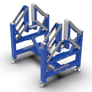 Support de polissage des bords AUSAVINA avec verrouillage automatique, cadre métallique robuste bleu - Product Image 3