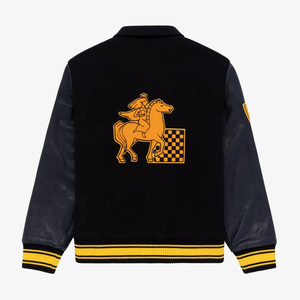 Veste de sport d'hiver personnalisée pour homme, style varsity, grande taille, avec col montant, imperméable, matériaux de haute qualité, broderie - Product Image 5