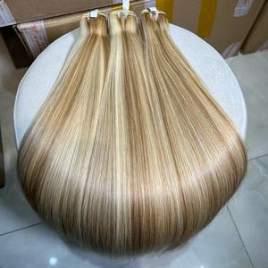 Extensions de cheveux humains 100% naturels SDD de luxe, lisses comme des baguettes, non traités, vierges Remy, à double trame, pour la vente en gros - Product Image 1