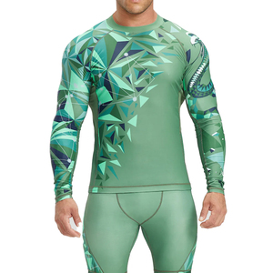 Customized Color Long Sleeve Rash Guard for Men Polyester Training Rashguard Customized Design Sports Rash Guard - Product Image 4