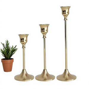 Décoration de ferme nordique, lanterne en métal rustique, porte-bougie moderne en métal, porte-bougie bohème en métal, ensemble de 3 bougeoirs - Product Image 1
