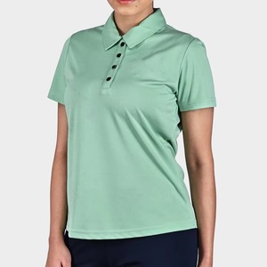 Polo Ligero Personalizado para Mujer, Camiseta de Algodón de Manga Corta con Cuello Camisero, Transpirable, Corte Ajustado, para Golf, Trabajo, Deporte y Uso Casual - Product Image 4