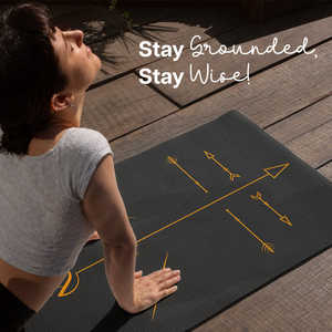 Tapete de Yoga con Diseño Impreso para Alineación y Práctica Guiada - Product Image 1