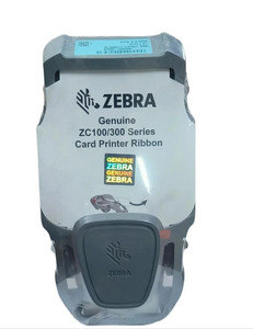 Ruban en résine YMCKO couleur pleine, tricolore, 110*80, numéro de pièce 800300-252IN, pour imprimante de cartes d'identité Zebra ZC300, 300 impressions, original, direct - Product Image 3