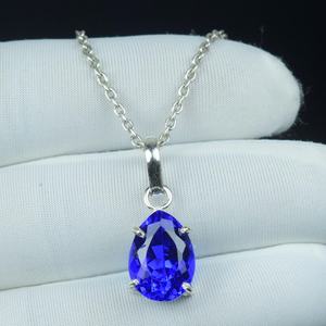 Hermoso Colgante de Tanzanita con Corte de Pera, Plata de Ley 925, Collar Azul, Regalo de Piedra de Nacimiento de Diciembre - Product Image 6