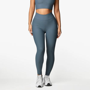 Shorts Deportivos de Cintura Alta con Compresión para Mujer, Color Sólido, Leggings de Fitness, Largos, Sin Costuras, Spandex/Nylon, Personalizados para Yoga - Product Image 1