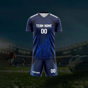 Uniformes de Fútbol Personalizados con Nombre y Diseño Digital, Sublimación, Rayas, Uniformes de Fútbol para Equipos - Product Image 4