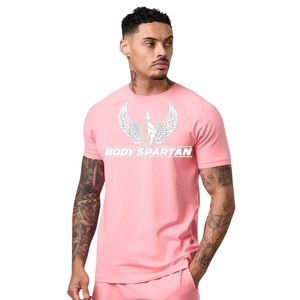 Men’s Pink Active Training T Shirt Short Sleeve Lightweight Breathable Running Fitness Workout Gym Casual Sportswear Tee - Product Image 1